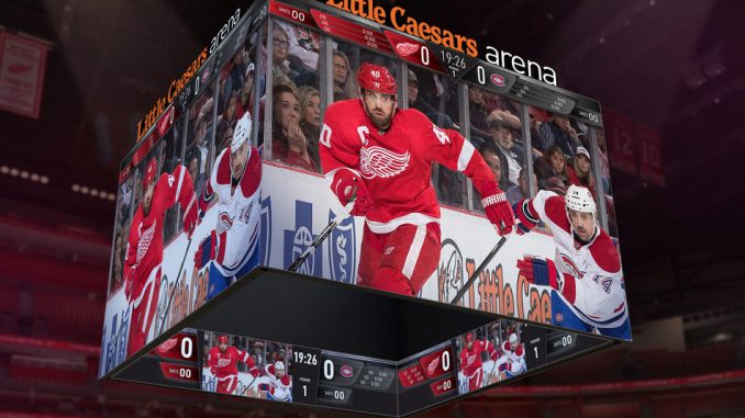 Little Caesars Arena Centerhung Scoreboard System